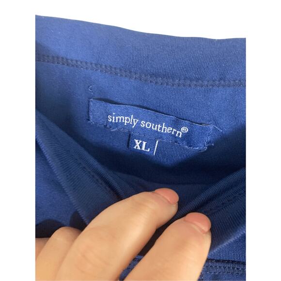 Women's Simply Southern Navy Cropped XL Minimalist Indie Pilates Leggings - Picture 6 of 6